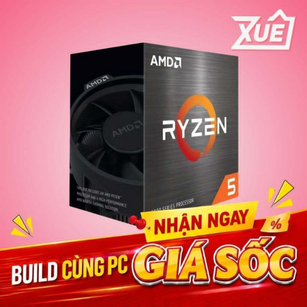 BỘ VI XỬ LÝ AMD RYZEN 5 5600 3.5 GHZ (4.4 GHZ WITH BOOST) / 32MB CACHE / 6 CORES 12 THREADS / SOCKET AM4 / 65 W)