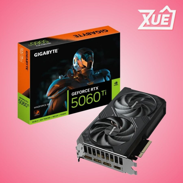 VGA GIGABYTE RTX 5060 TI WINDFORCE MAX OC 8GB GDDR7 (N506TWF2MAXOC_8GD)