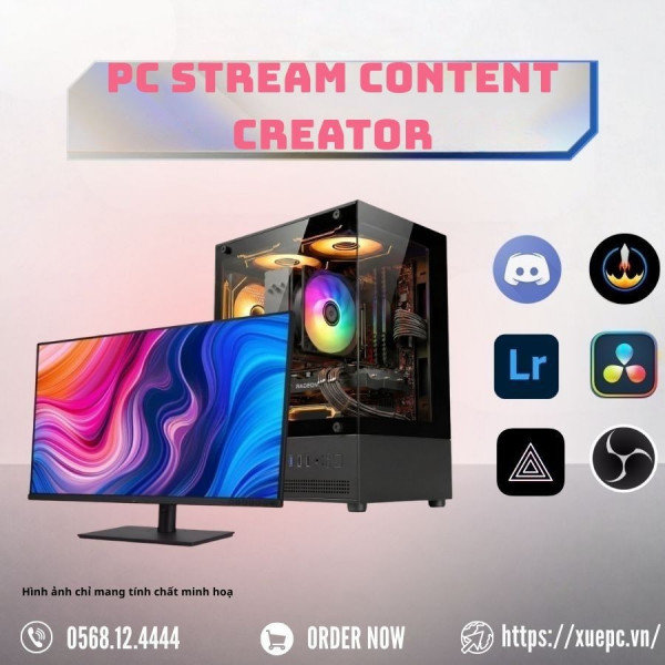 BỘ PC STREAM/CONTENT I5 14600KF - RTX 3050 6GB (XUEPC034-SC)