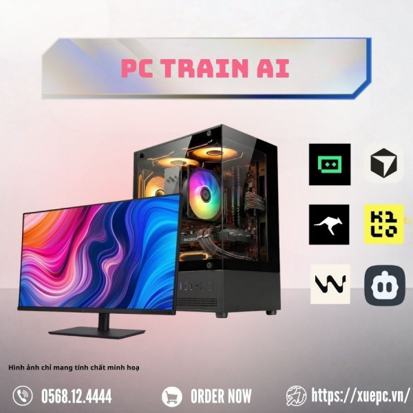 BỘ PC TRAIN AI I7 12700KF - RTX 5060 TI 16GB (XUEPC091)