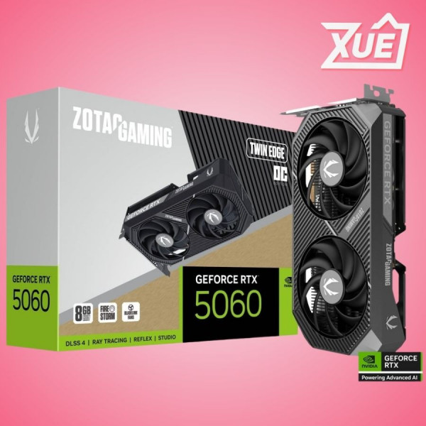 CARD MÀN HÌNH ZOTAC GEFORCE RTX 5060 TWIN EDGE OC 8GB GDDR7
