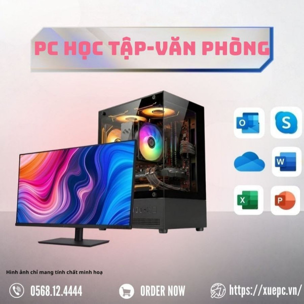 BỘ PC HỌC TẬP -  VĂN PHÒNG I5 14600KF - RTX 3050 6GB (XUEPC034-HV)