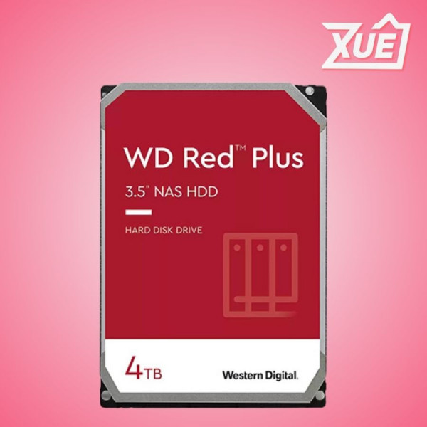 Ổ CỨNG HDD WESTERN DIGITAL RED PLUS 4TB 3.5 INCH 128MB CACHE 5400RPM WD40EFZZ