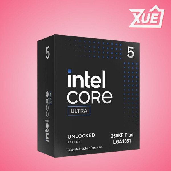 CPU INTEL CORE ULTRA 5 250KF PLUS (INTEL LGA1851 - 18 CORE - 18 THREAD - BASE 3.3GHZ - TURBO 5.3GHZ - CACHE 30MB - NO IGPU)