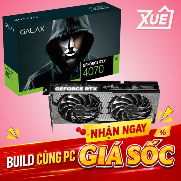 CARD MÀN HÌNH GALAX GeForce RTX 4070 SUPER 1-Click OC 2X 12GB GDDR6X