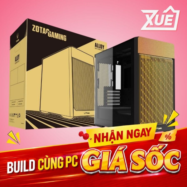 CASE ZOTAC GAMING ALLOY M-ATX COMPUTER CASE (BLACK) (NO FANS)