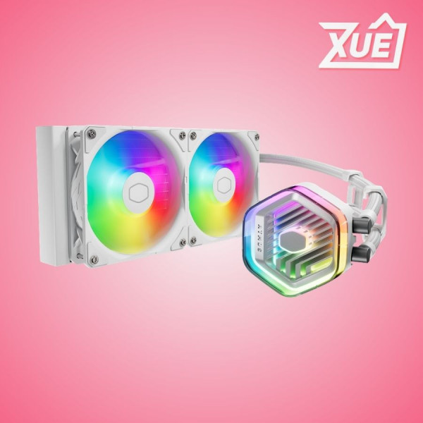 TẢN NHIỆT NƯỚC COOLER MASTER MASTERLIQUID 240 ATMOS ARGB WHITE
