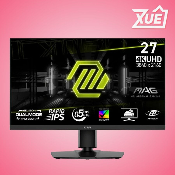 MÀN HÌNH MSI MAG 272URDF E16 (26.5 INCH - RAPID IPS - 4K - 160HZ (FHD - 320HZ)- 0.5MS)
