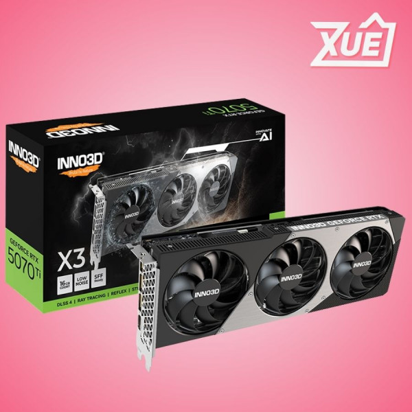 VGA INNO3D GEFORCE RTX 5070 TI X3 OC 16GB GDDR7