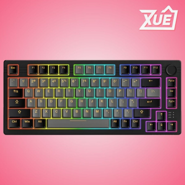 BÀN PHÍM CƠ DAREU EK75 PRO TRIPLE MODE BLACK GOLDEN DAREU DREAM SWITCH