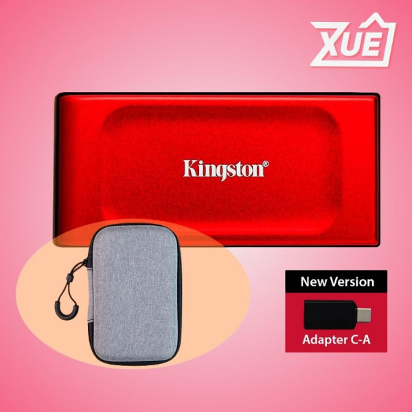 Ổ CỨNG DI ĐỘNG SSD KINGSTON XS1000 1TB RED (USB 3.2 GEN 2 / 1,050MB/S READ, 1,000MB/S WRITE) _ SXS1000R/1000GA