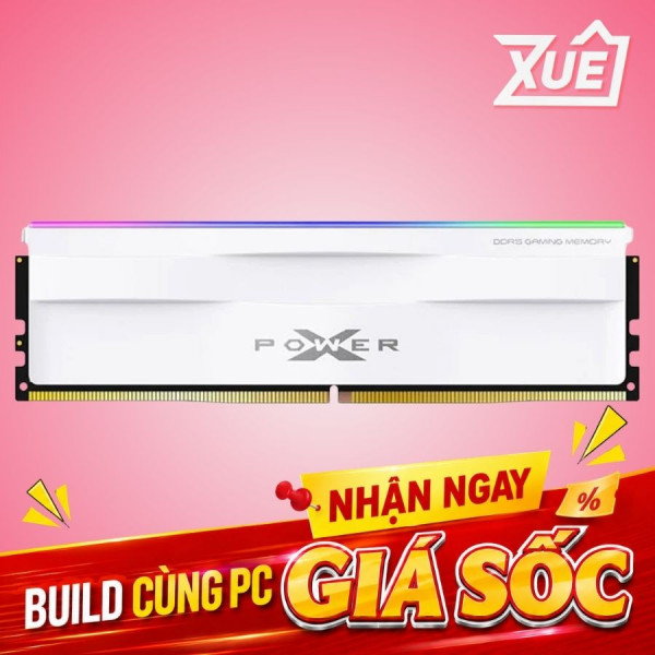 RAM SILICON POWER 16G 5200 DDR5 RGB XPOWER WHITE