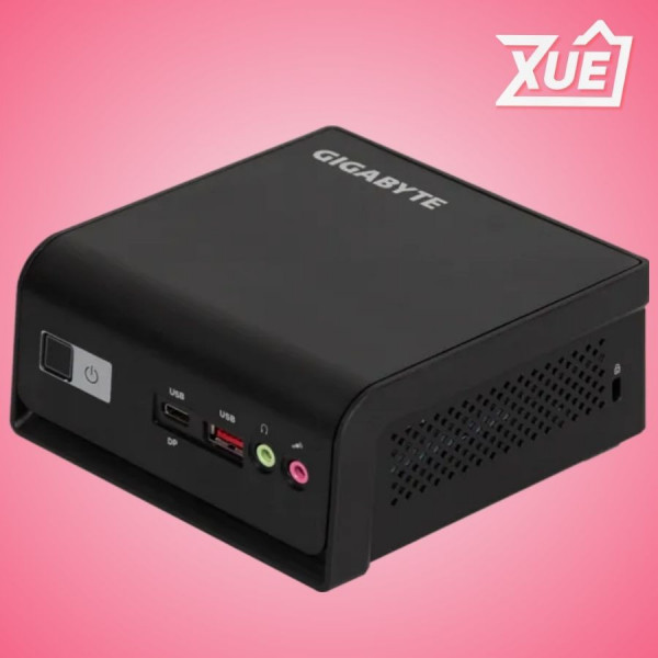 MINI PC GIGABYTE BRIX (GB-BTIP-N250) (N250 | 1XD5-4800 | 1X NVME/1X SATA | 1XHDMI | WIFI | BLUETOOTH | 1XLAN | VESA | NOOS | ĐEN)