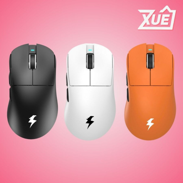 CHUỘT GAMING E-DRA THUNDERBIRD TM621W ( TRẮNG - CAM - ĐEN )