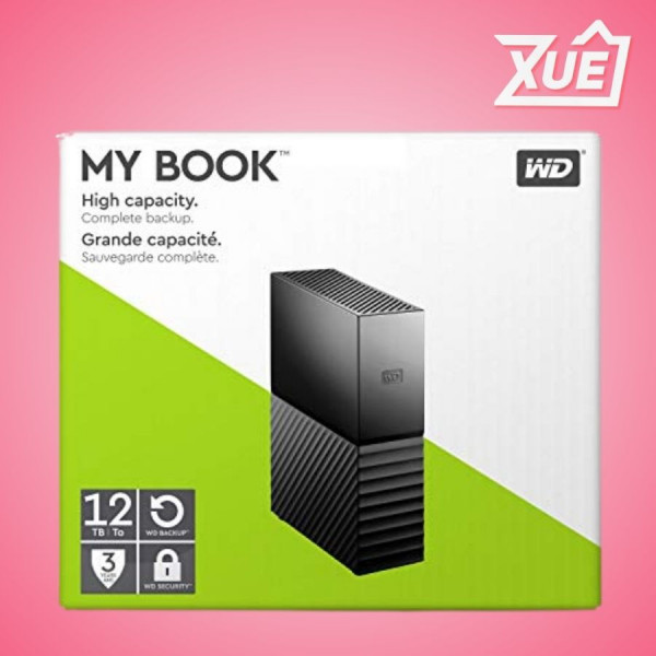 Ổ CỨNG DI ĐỘNG HDD WD MY BOOK 12TB USB 3.0 - WDBBGB0120HBK-SESN (ĐEN)