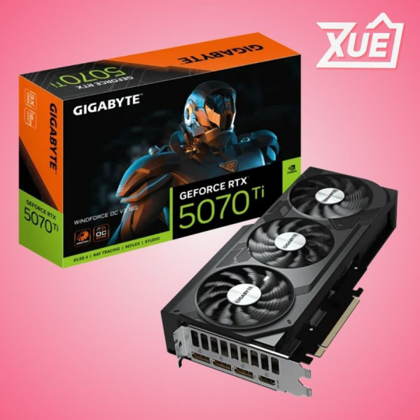 VGA GIGABYTE RTX 5070 TI 16GB WINDFORCE OC V2 (GAN507TWF3OCV2_16GD)