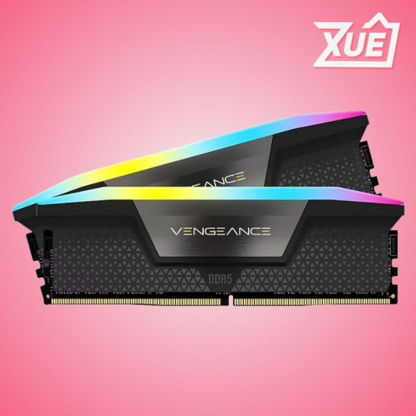 RAM CORSAIR VENGEANCE RGB 32GB (2X16GB) DDR5 6000 INTEL XMP & AMD EXPO CMH32GX5M2B6000Z38