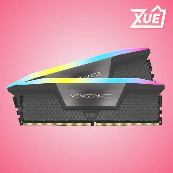 RAM CORSAIR VENGEANCE RGB RS 64GB (2X32GB) DDR5 6000MHZ INTEL XMP & AMD EXPO CMG64GX5M2D6000Z40
