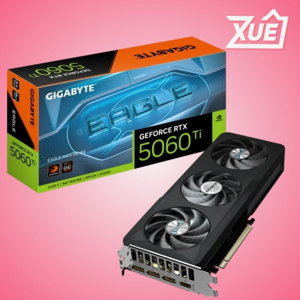 VGA GIGABYTE RTX 5060 TI EAGLE MAX OC 8GB GDDR7 (GAN506TEAGLEMAXOC_8GD)