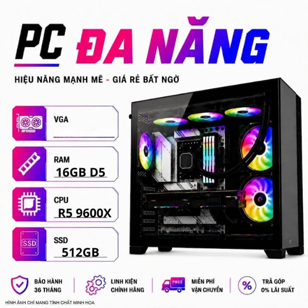 BỘ PC AMD RYZEN 5 9600X (XUEPCQC50)