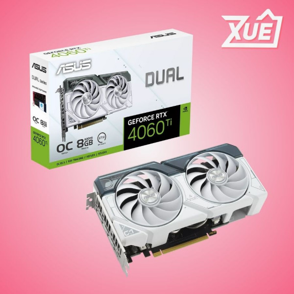 CARD MÀN HÌNH ASUS DUAL-RTX 4060 TI-O8G-WHITE