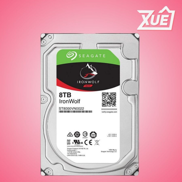 Ổ CỨNG HDD SEAGATE IRONWOLF 8TB 3.5 INCH, 7200RPM, SATA, 256MB CACHE (ST8000VN004)