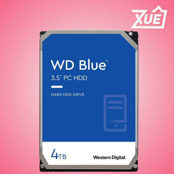 Ổ CỨNG HDD WESTERN DIGITAL 4TB BLUE (WD40EZAX) (5400RPM/256MB CACHE/3.5 INCH/SATA3)