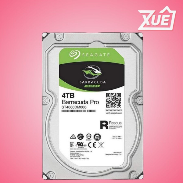 Ổ CỨNG HDD SEAGATE BARRACUDA 4TB 3.5 INCH 5400RPM, SATA, 256MB CACHE (ST4000DM004)