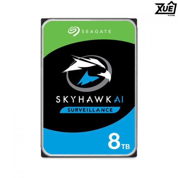 Ổ CỨNG HDD SEAGATE SKYHAWK AI 8TB 3.5 INCH, 7200R, SATA, 256MB CACHE (ST8000VE001)