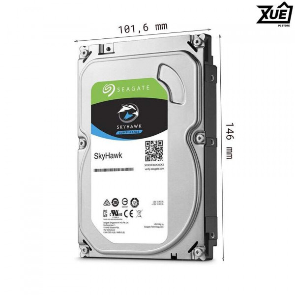 Ổ CỨNG HDD SEAGATE SKYHAWK 3TB 3.5 INCH, 5400RPM, SATA3, 256MB CACHE (ST3000VX015)