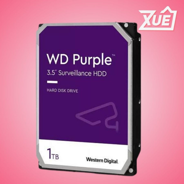 Ổ CỨNG HDD WESTERN DIGITAL PURPLE 1TB (64MB CACHE/3.5 INCH/SATA3/5400RPM) (WD11PURZ)