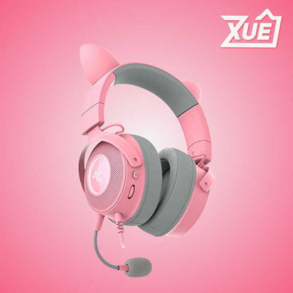 TAI NGHE GAMING CÓ DÂY RAZER KRAKEN KITTY V2 PRO 2023 EDITION RGB PINK _ RZ04-04510200-R3M1