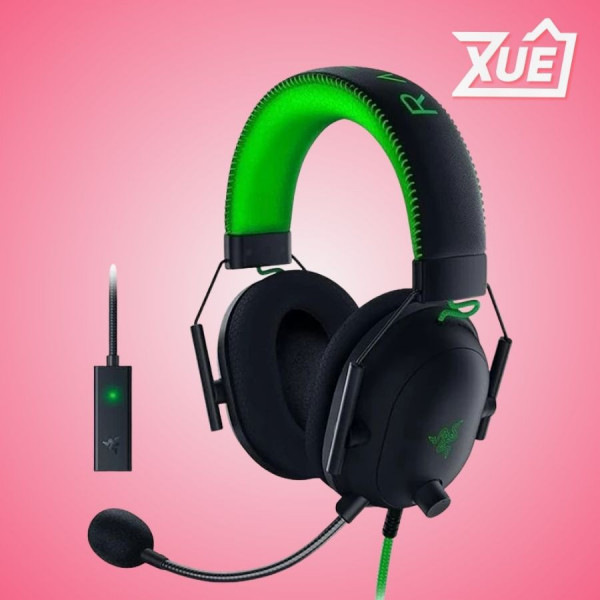 TAI NGHE GAMING CÓ DÂY RAZER BLACKSHARK V2 WIRED GAMING + USB SOUND CARD SE _ RZ04-03230200-R3M1