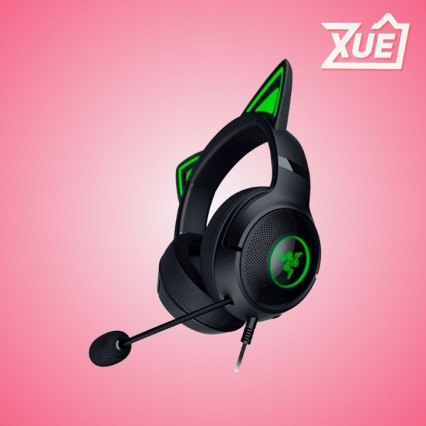 TAI NGHE GAMING CÓ DÂY RAZER KRAKEN KITTY V2 BLACK _ RZ04-04730100-R3M1