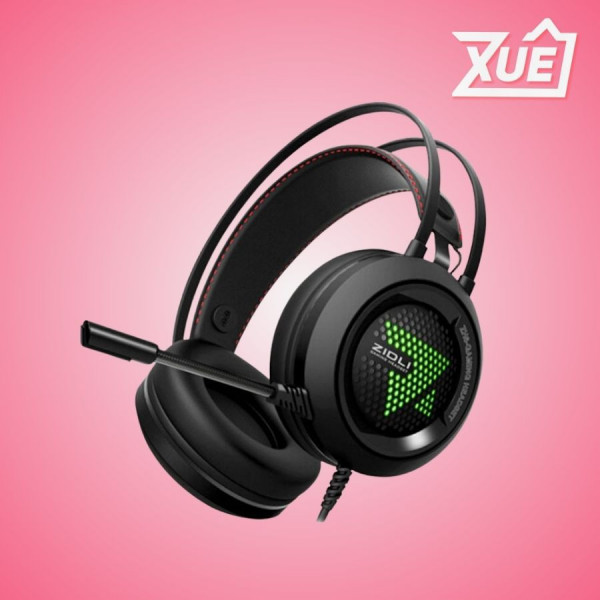 TAI NGHE ZIDLI ZH6+ BLACK (CÓ LED, KẾT NỐI USB + 3.5, KÈM CÁP GỘP 2 CỔNG 3.5)