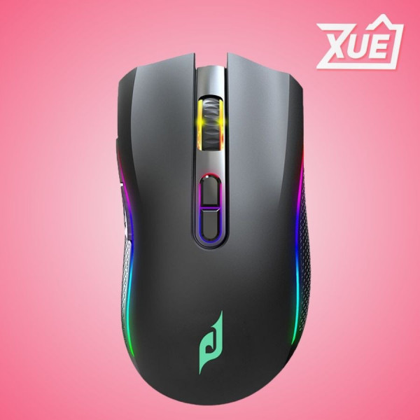 CHUỘT GAMING KHÔNG DÂY EDRA EM624W ĐEN (USB/BLUETOOTH/RGB/HUANO SWITCH)