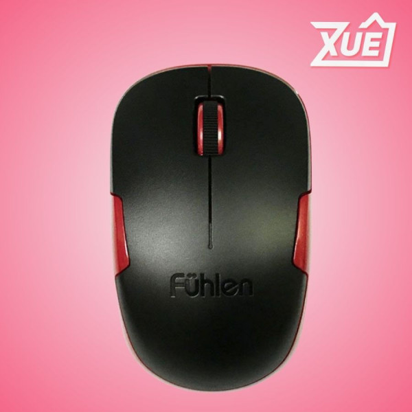 CHUỘT KHÔNG DÂY FUHLEN A06G (USB/ĐEN ĐỎ)