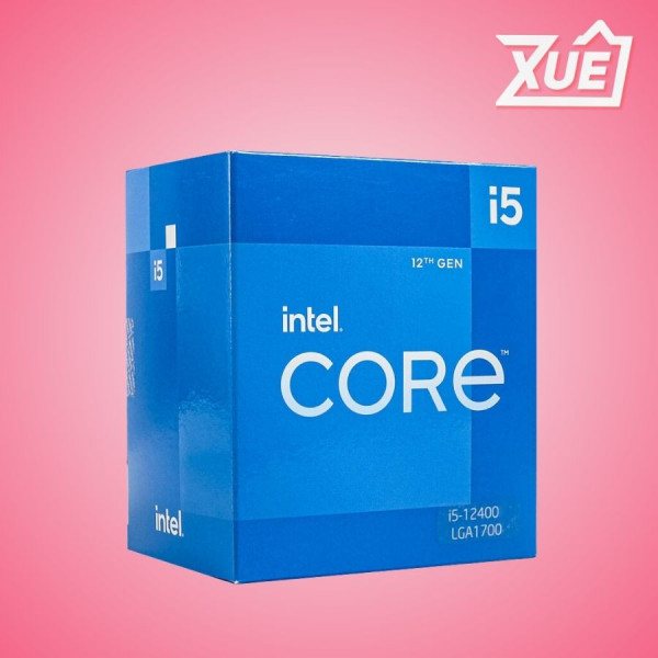 BỘ VI XỬ LÝ INTEL CORE I5-12400 (UPTO 4.4GHZ, 6 NHÂN 12 LUỒNG, 18MB CACHE, 65W) - SOCKET INTEL LGA 1700)