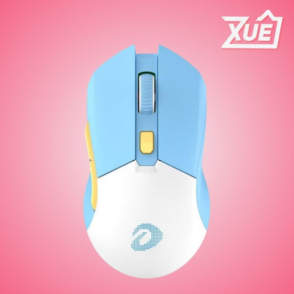 CHUỘT KHÔNG DÂY DAREU EM901X RGB BLUE WHITE