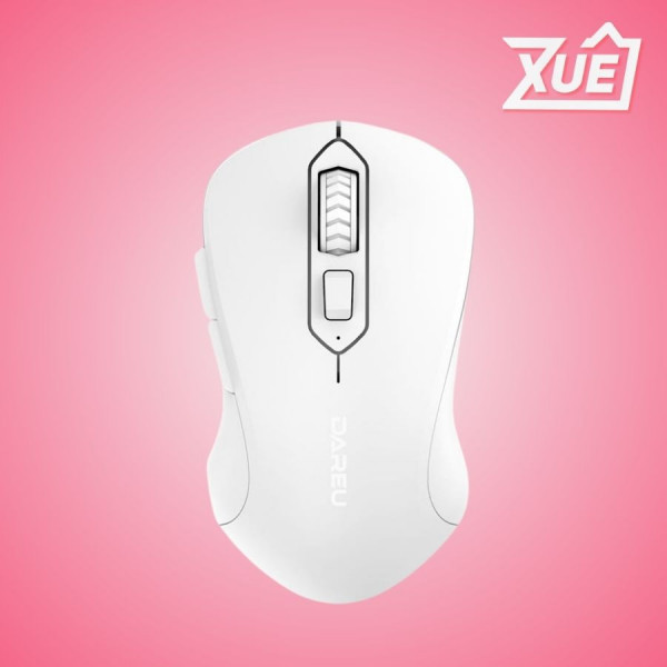 CHUỘT KHÔNG DÂY DAREU LM115B FULL WHITE (BLUETOOTH + WIRELESS)