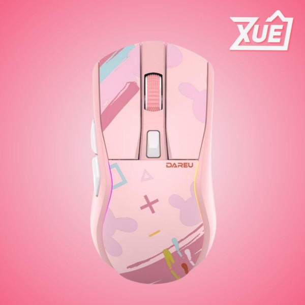 CHUỘT CHƠI GAME KHÔNG DÂY DAREU A950 CANDY PINK _TM243F08602R