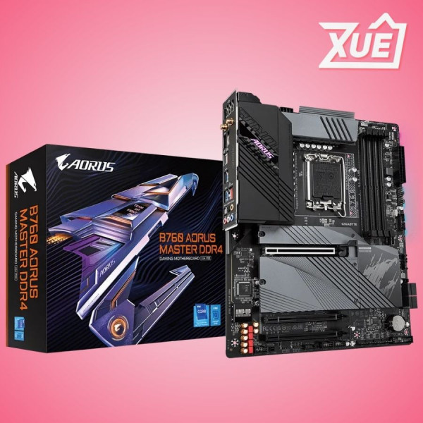 MAINBOARD GIGABYTE B760 AORUS MASTER DDR4 (WIFI+BLUETOOTH)