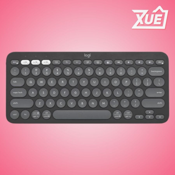 BÀN PHÍM KHÔNG DÂY LOGITECH PEBBLE KEYS 2 K380S MÀU ĐEN (WIRELESS/BLUETOOTH) _ 920-011753