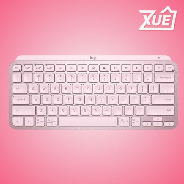 BÀN PHÍM KHÔNG DÂY LOGITECH MX KEYS MINI ROSE (USBC/BLUETOOTH/HỒNG)
