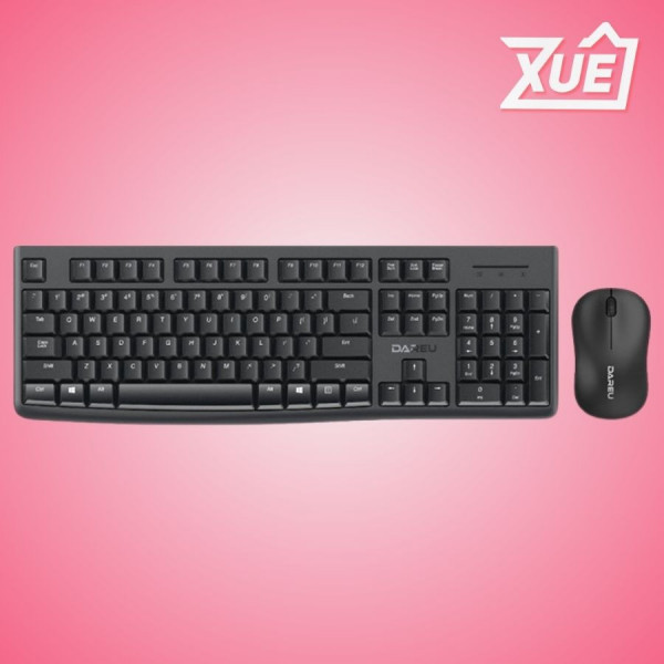 BỘ BÀN PHÍM CHUỘT KHÔNG DÂY DAREU MK188G ĐEN
