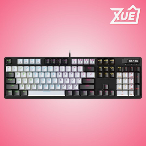 BÀN PHÍM QUANG CƠ DAREU EK1280X BLACK GREY OPTICAL SWITCH