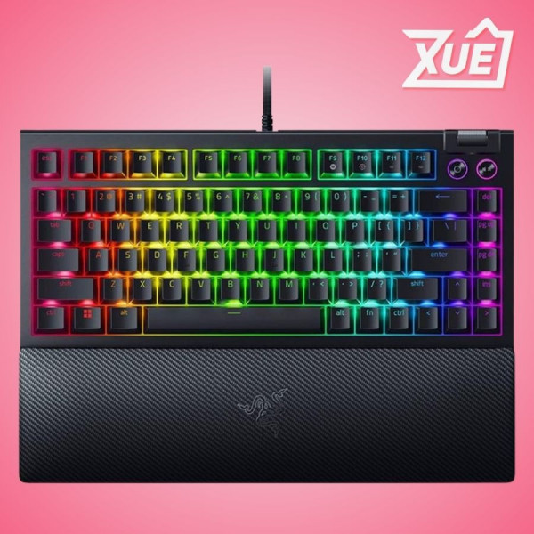 BÀN PHÍM CƠ CÓ DÂY RAZER BLACKWIDOW V4 75% RGB HOTSWAP RAZER SWITCH ORANGE RZ03-05000100-R3M1