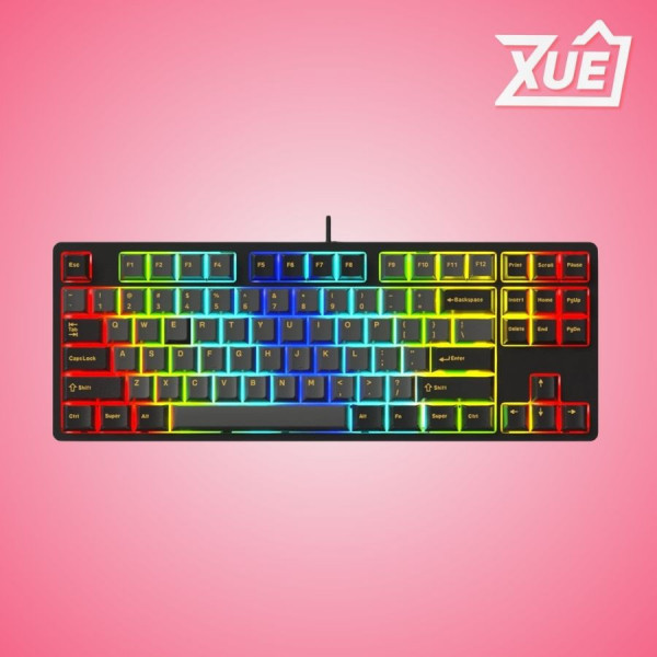 BÀN PHÍM CƠ GAME EDRA EK387FL RGB POLAR NIGHT RED SW (USBC/PBT)