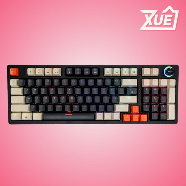 BÀN PHÍM CƠ GAMING EDRA EK398 ALPHA BLUE SWITCH (USB/ABS/LED RAINBOW)