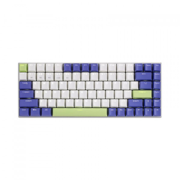 BÀN PHÍM CƠ KHÔNG DÂY RAPOO V700-A8 MULTIMODE WHITE PURPLE _BLUE SWITCH (BLUETOOTH 5.0/ 2.4GHZ/ USB-C)